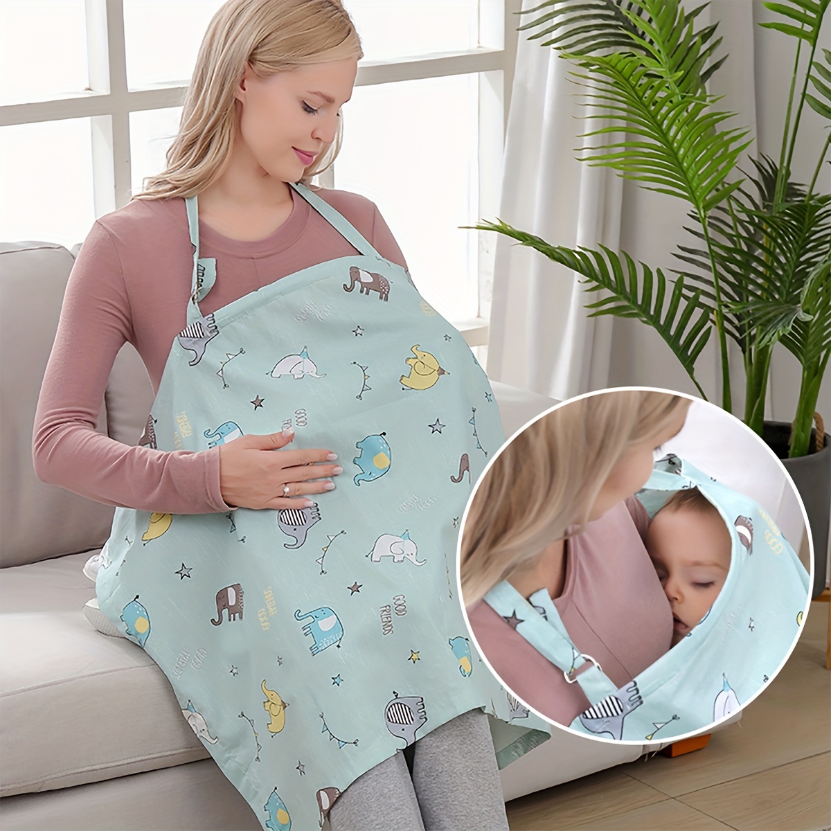 Baby Nursery Hospital - Syal Penutup Menyusui Ibu Hamil, Kereta
