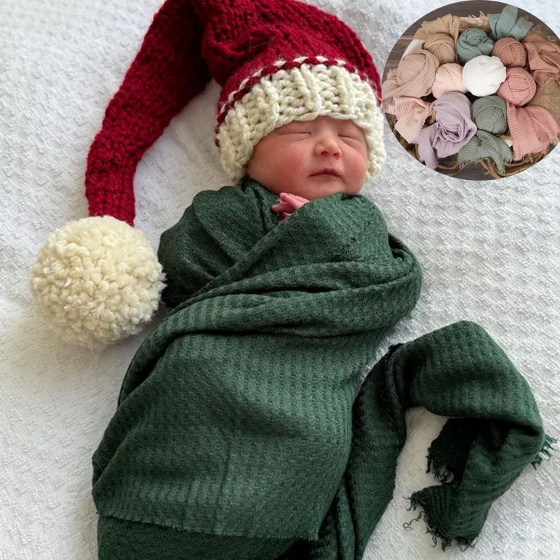 Baby Wrap Stretchy - Pembungkus Wafel Melar Lembut untuk Pemotretan