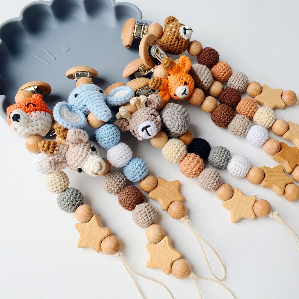 Baby Nursery Hospital - Dot kayu bayi klip rajutan Kayu