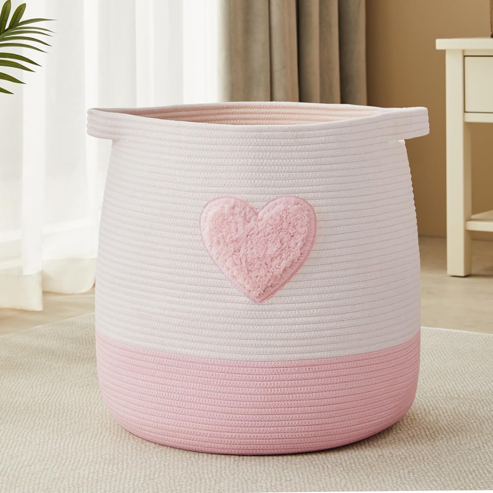 Baby Nursery Girl Room - Keranjang Cucian Merah Muda untuk Anak