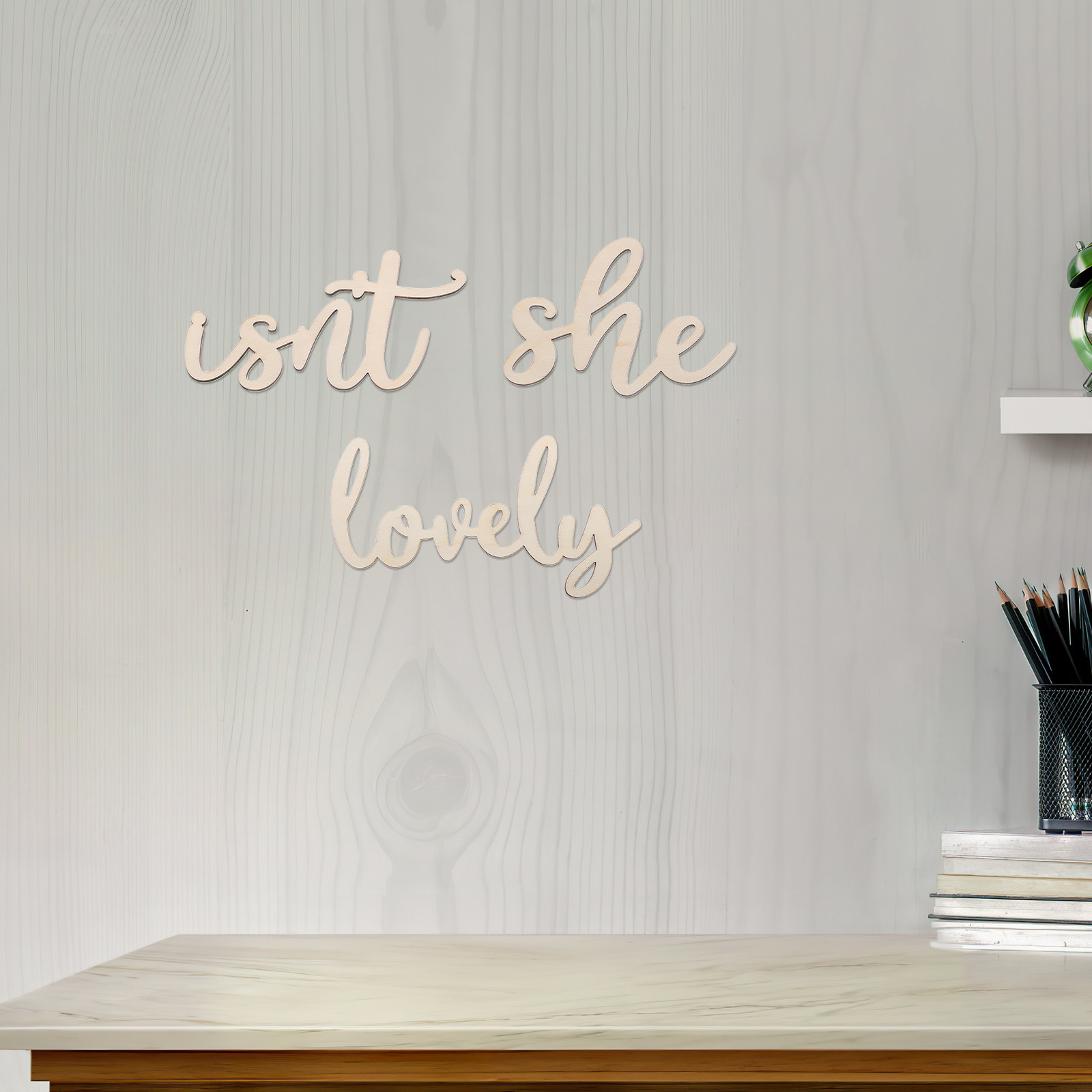 Baby Nursery Girl Room - Papan Kayu Stiker Dinding Kayu Dekorasi