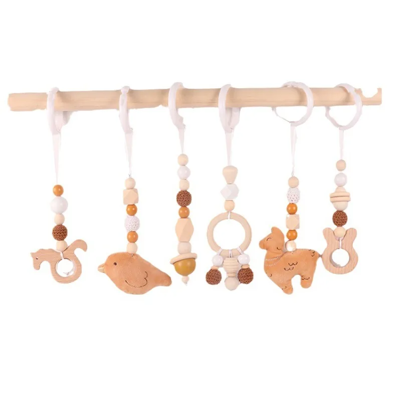Baby Nursery Hospital - 6 Buah Mainan Bayi Kayu Beech