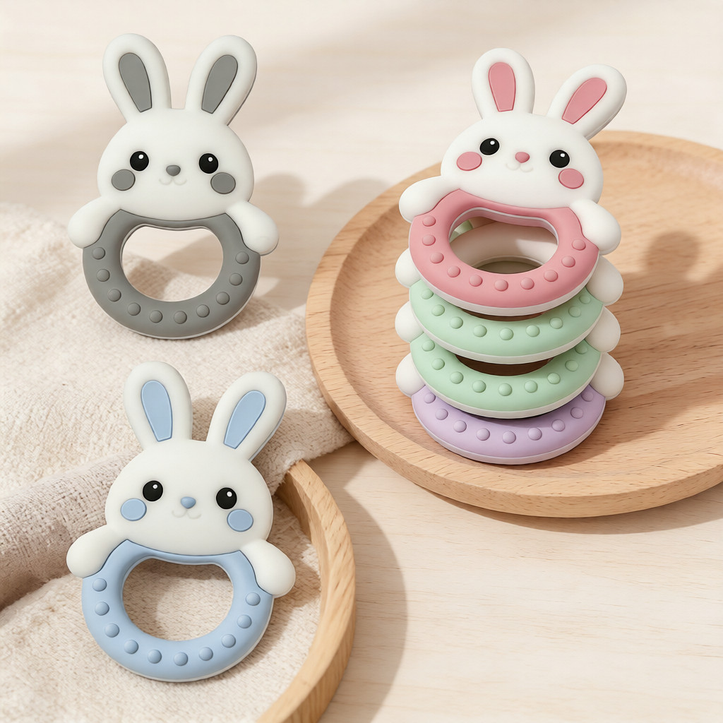 1 Buah Mainan Silikon Teether  - Baby Nursery Hospital ulasan dan harga