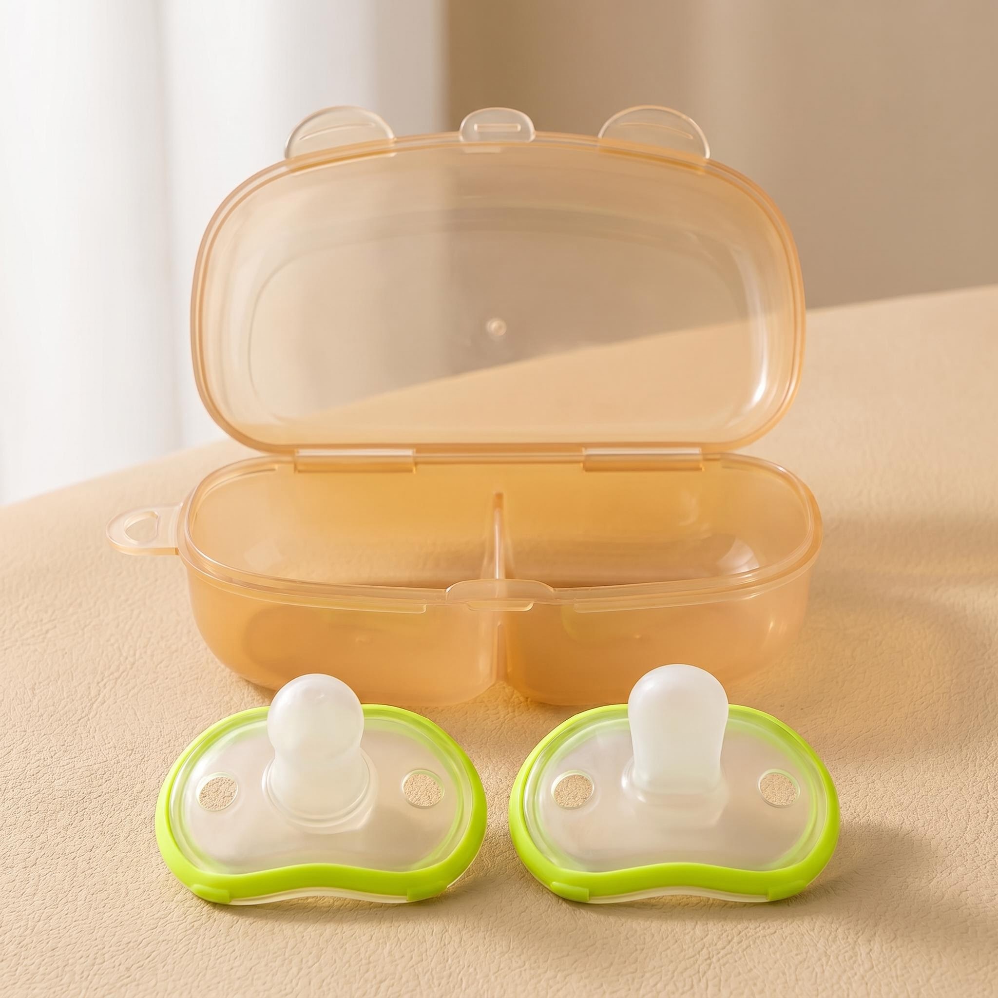 2pcs/Kotak Empeng Bayi Silikon - Pacifier Sterilizer Case ulasan dan harga