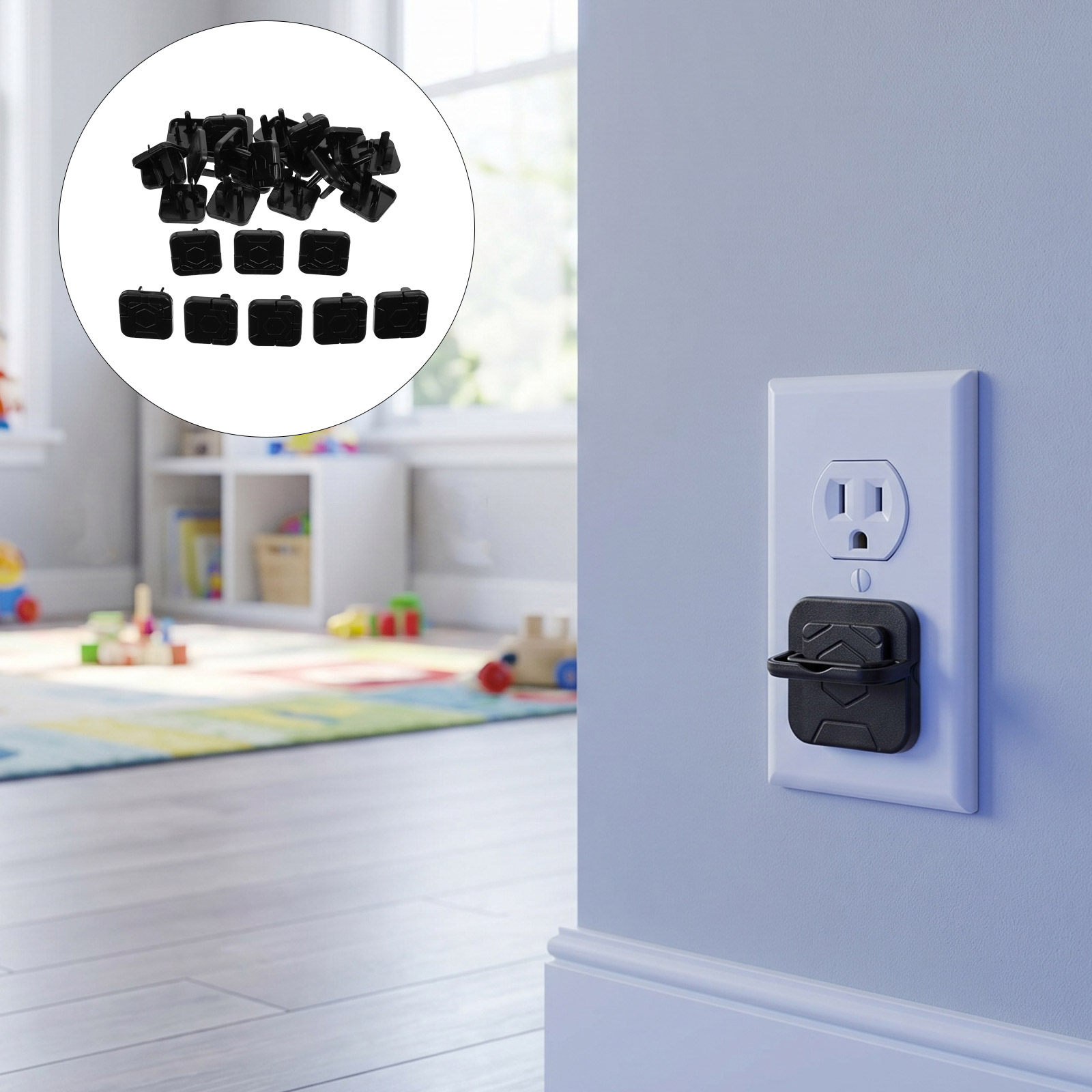 30Pcs Penutup Soket Listrik Pe - Outlet Cover Childproof ulasan dan harga