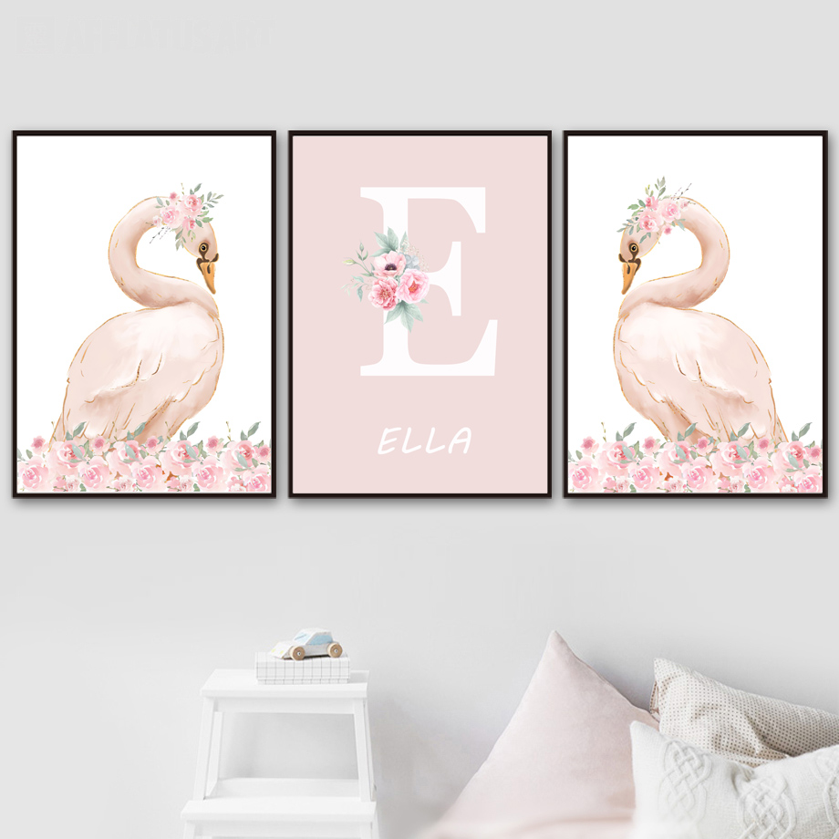 Lukisan Kanvas Pembibitan Seni - Baby Nursery Girl Room ulasan dan harga