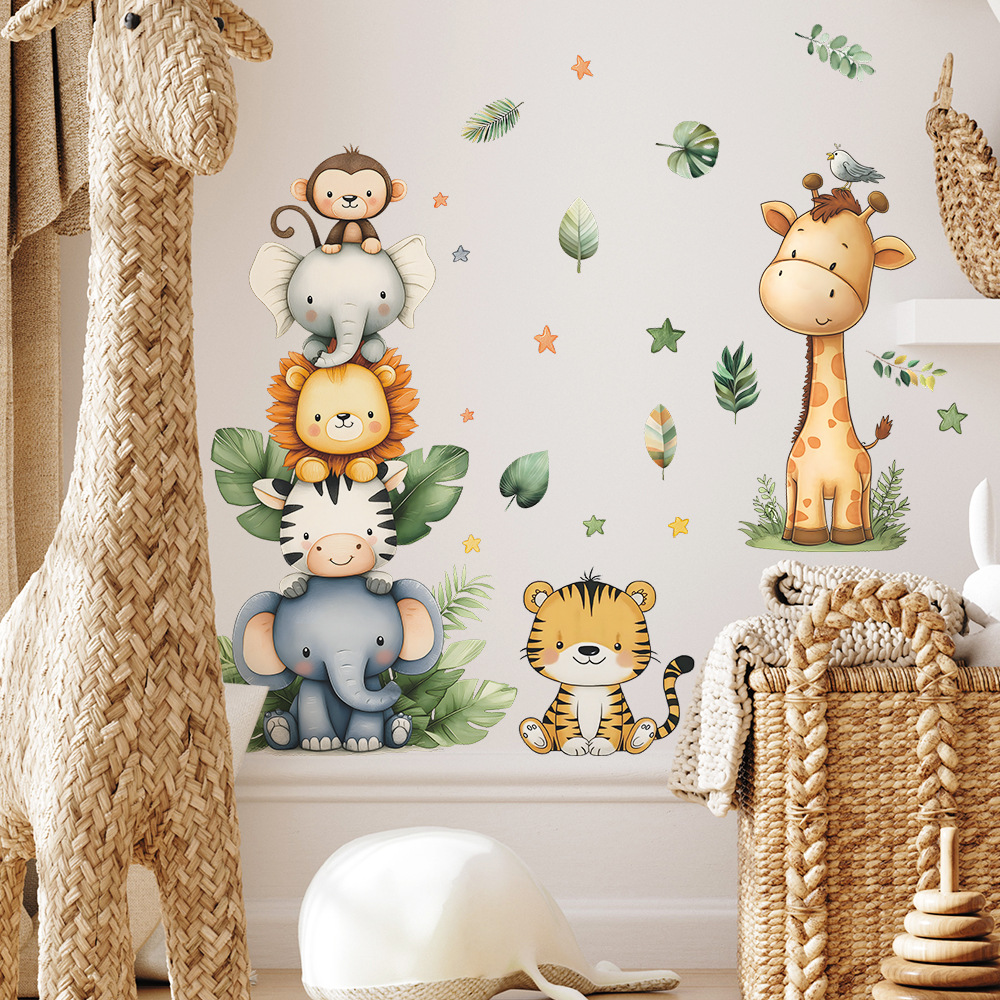 Stiker Dinding Hewan Hutan Boh - Baby Nursery Girl Room ulasan dan harga