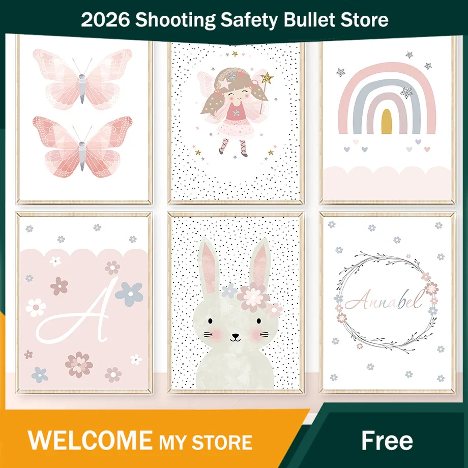 Lukisan Kanvas Seni Dinding Pe - Baby Nursery Girl Room ulasan dan harga