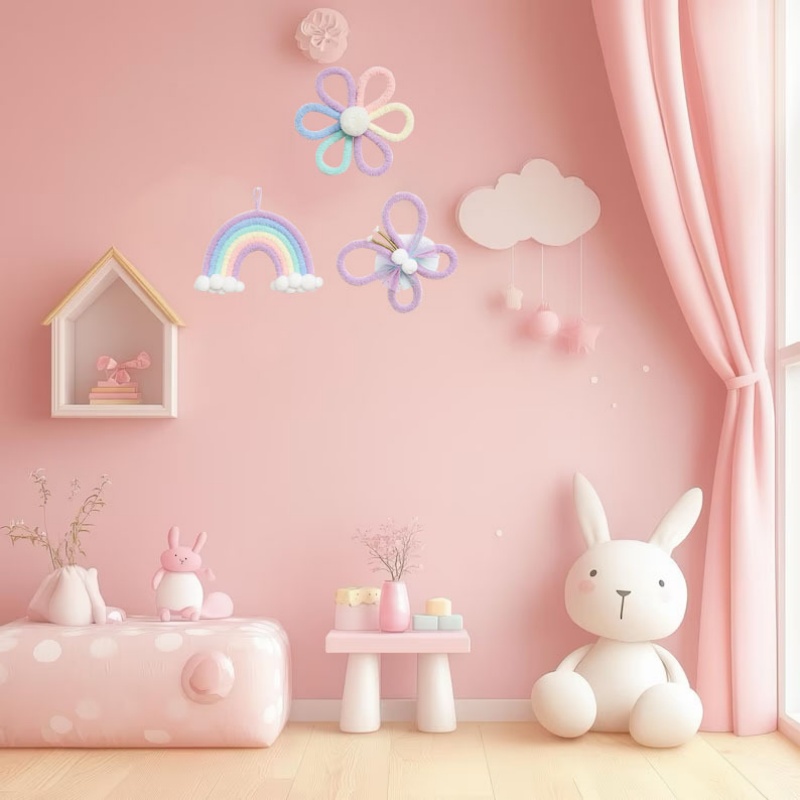 Dekorasi Dinding Boho Kupu-kup - Baby Nursery Girl Room ulasan dan harga