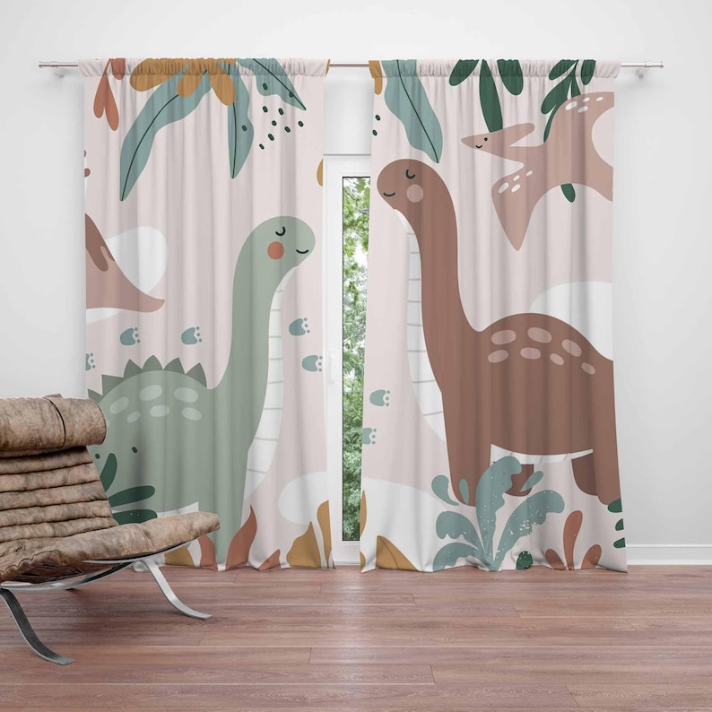 Tirai Kamar Bayi Dinosaurus Ti - Baby Nursery Curtains ulasan dan harga