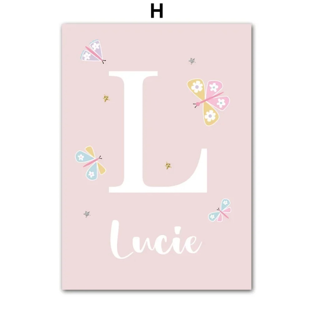 Poster Lukisan Kanvas Seni Din - Baby Nursery Girl Room ulasan dan harga
