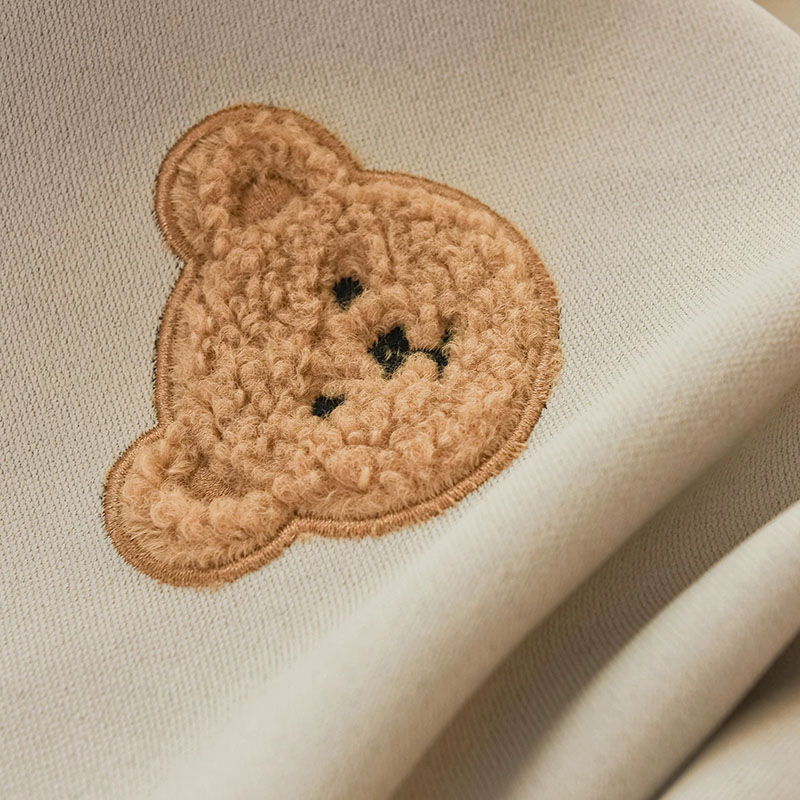 Tirai bordir beruang cokelat k - Baby Nursery Curtains ulasan dan harga