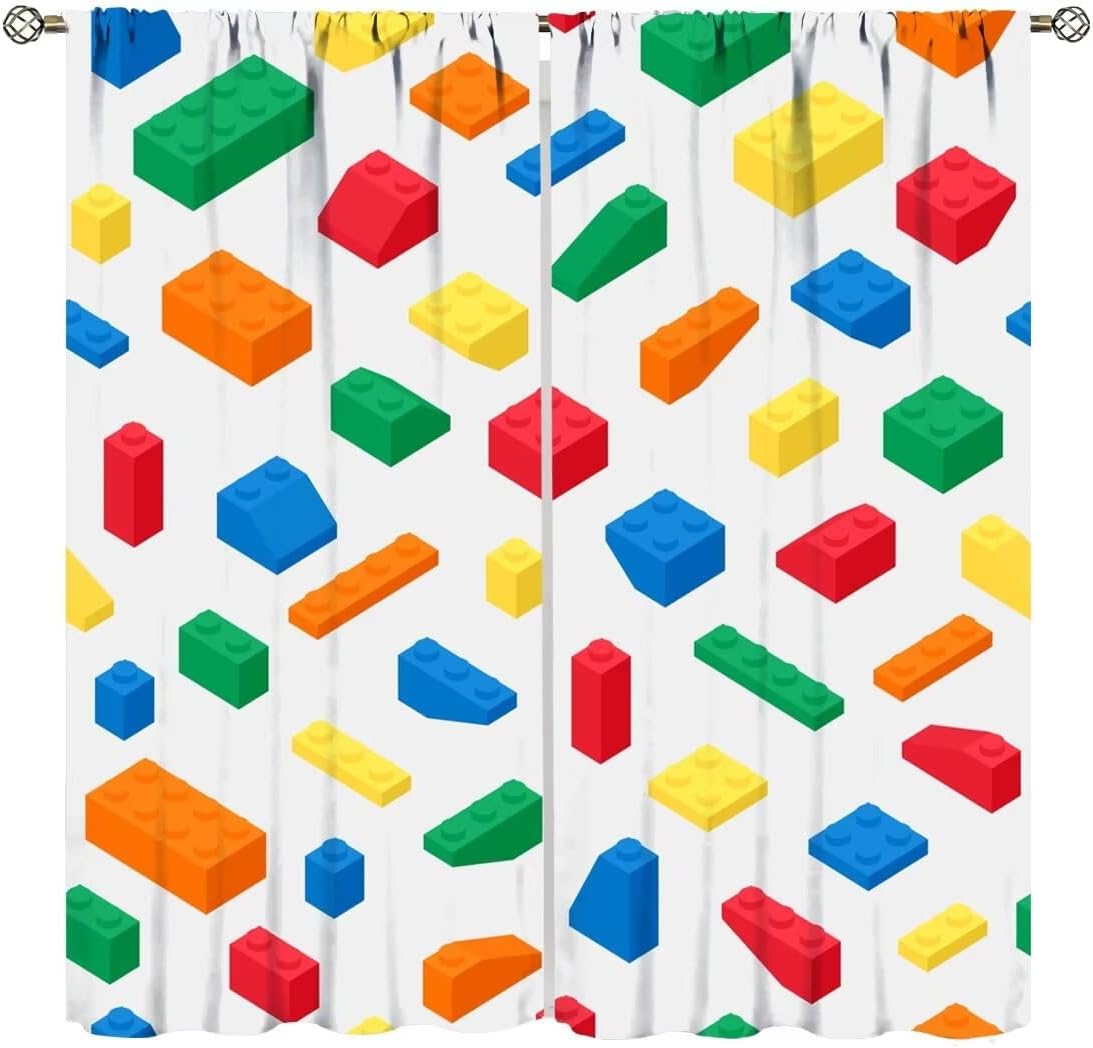 Tirai Blok Bangunan Anak-anak, - Baby Nursery Curtains ulasan dan harga