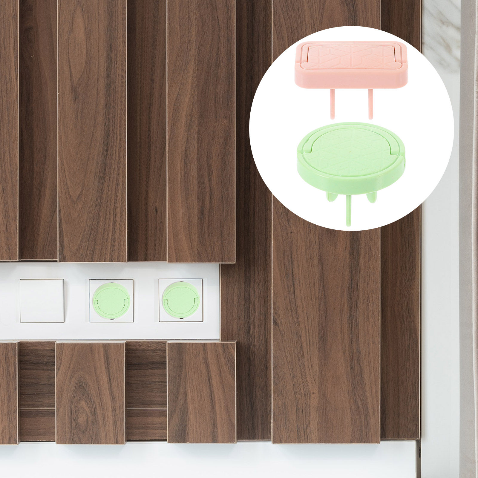 8 Buah Penutup Pelindung Soket - Outlet Cover Childproof ulasan dan harga